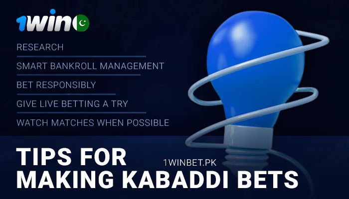 1Win پر کبڈی بیٹنگ کے لیے نکات