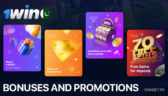 پاکستان میں 1Win پر مختلف بونس