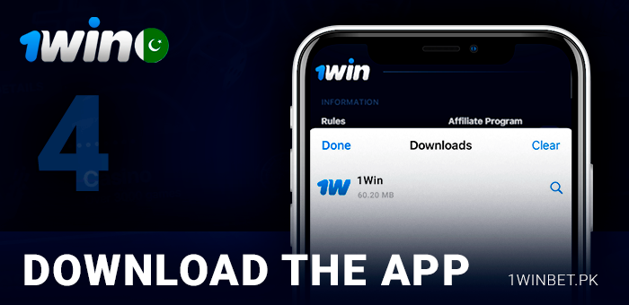 Download the 1Win ios app to your device