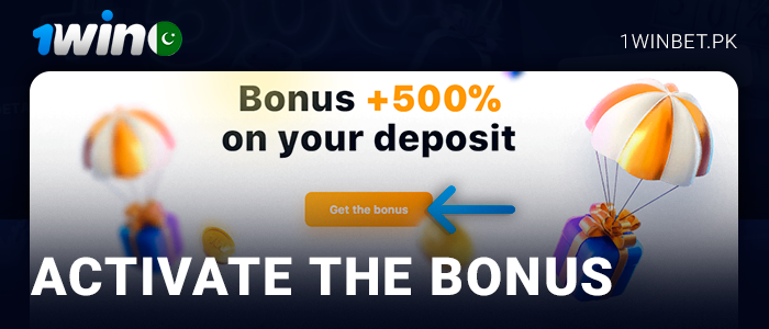 Read the terms and activate 1Win bonus