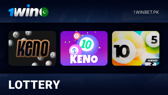 Participate in lottery games at 1Win casino