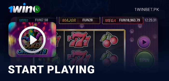 Start playing slots at 1Win Casino