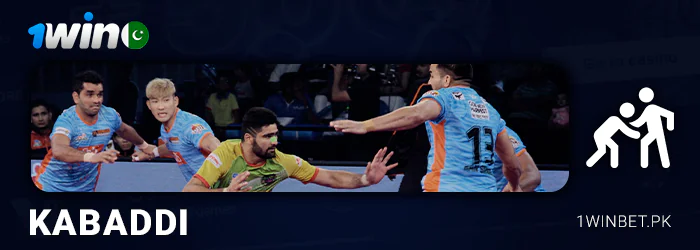 Kabaddi betting for 1Win Pakistan players