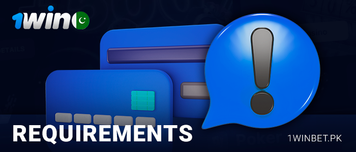 Requirements on payment transactions for 1Win players from Pakistan
