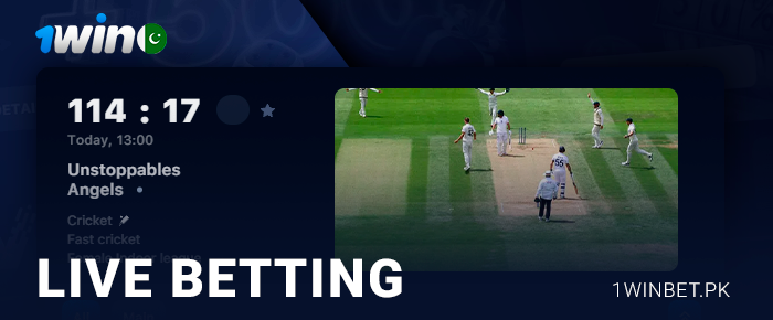 Bet on live cricket at 1Win