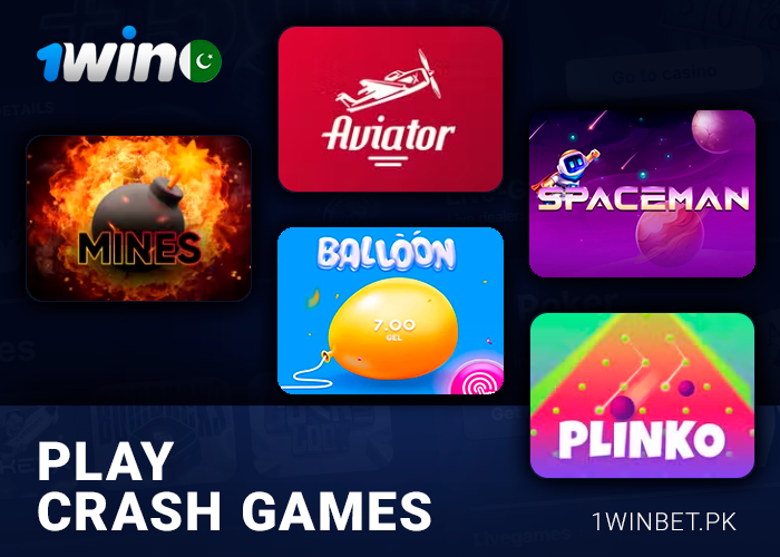 Crash game at 1Win online casino