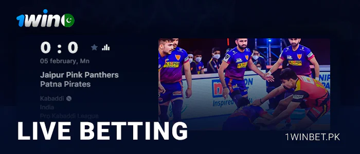 Live kabaddi matches for betting at 1Win