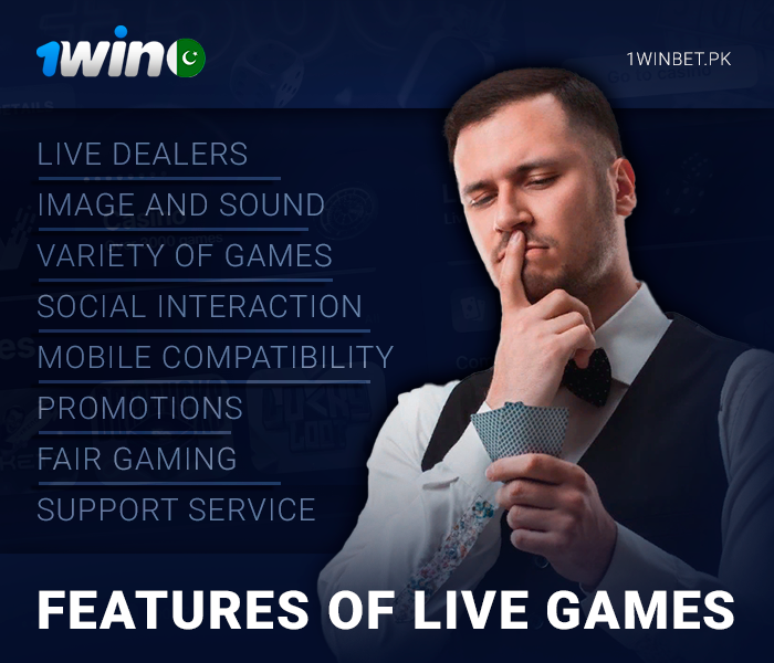 1Win Live Casino Features