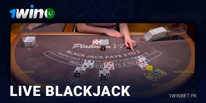 Play live blackjack at 1Win