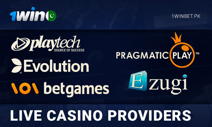 Providers of live games at 1Win online casino