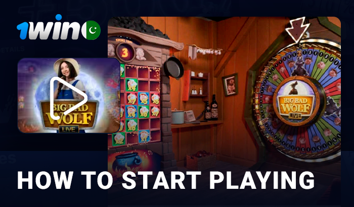 Start playing at 1Win live casino - instructions