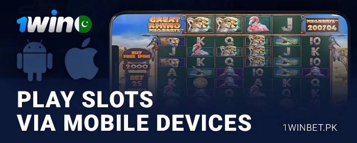 Play slots through the 1Win app