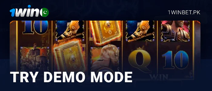 Try the demo mode in the slot at 1Win