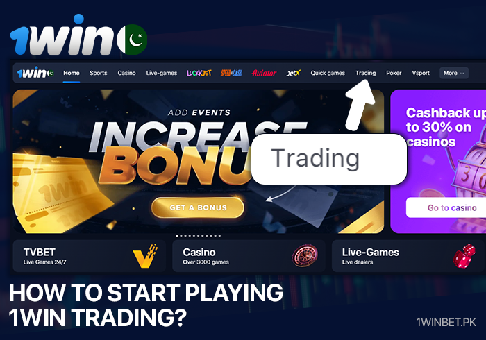 How to start trading at 1Win Pakistan