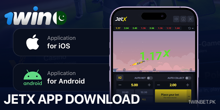 Download 1Win mobile app for JetX game