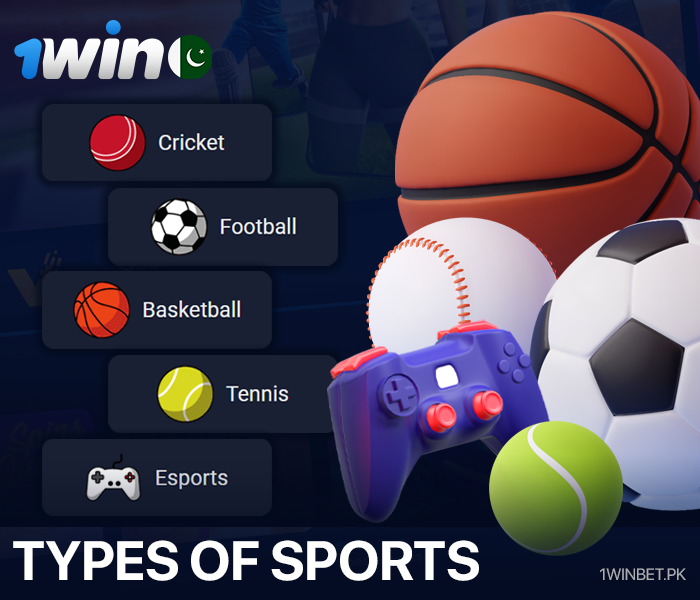 Sports options for live betting at 1Win Pakistan