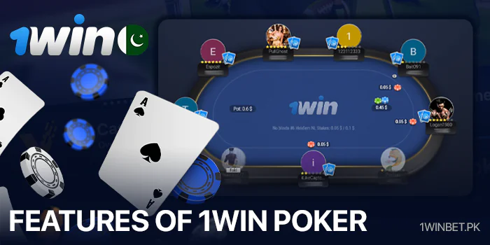 Poker benefits for Pakistani players 1Win