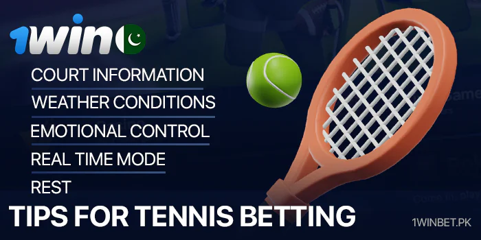 Tennis betting advice at 1Win Pakistan