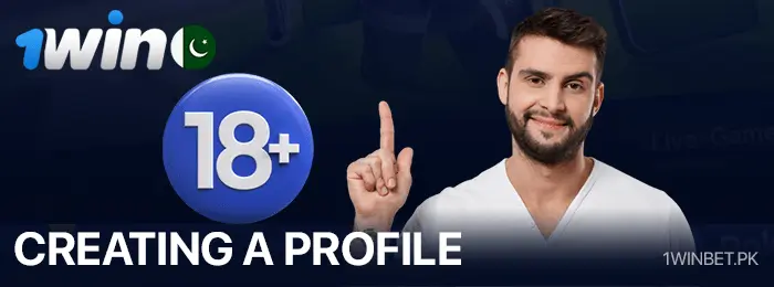 Instructions for creating a profile in 1Win Pakistan