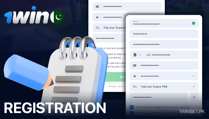 Registration process at 1Win Pakistan